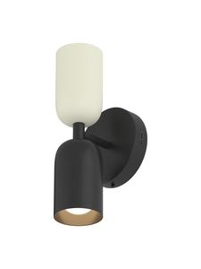 Home24 Настенный светильник NIMI на батарейках, черно-кремовый