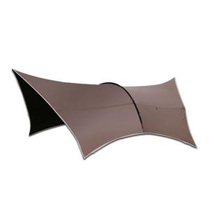 Yjhome Bailuzhou уличная палатка с виниловой решеткой, многоместный тент для кемпинга, барбекю, кофейного цвета для более 8 человек