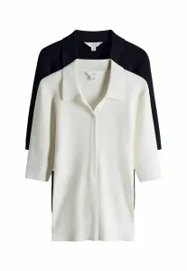 Рубашка поло стандартного кроя The Set, Navy Blue Cream