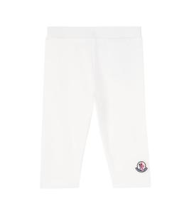 Детские спортивные штаны из хлопкового джерси Moncler Enfant, белый