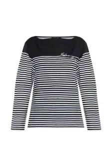 Полосатый лонгслив Balmain, черный
