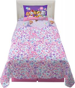 Комплект постельного белья Paw Patrol для девочек, Twin, Super Soft Microfiber, официальный продукт Nickelodeon от Franco, цвет Paw Patrol Girls