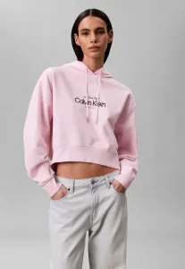 Худи с укороченным логотипом Calvin Klein Jeans, Cradle Pink