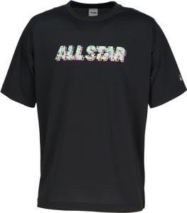 Футболка Converse CB252357 с принтом, впитывающая пот, быстросохнущая, черный/серый