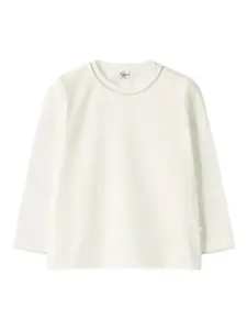 Футболка с контрастной отделкой Il Gufo, белый