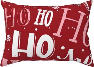 Pevtufa Подушка Ho Pattern с новогодним принтом и конвертной застежкой Ho Pattern Funny Christmas