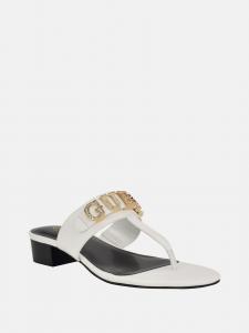 Lites босоножки на квадратном каблуке с Т-образным ремешком Guess Factory, белый