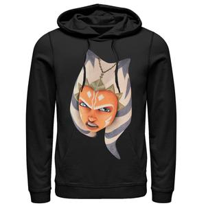 Мужская толстовка с капюшоном «Звездные войны: Войны клонов Асока» с большим лицом Licensed Character
