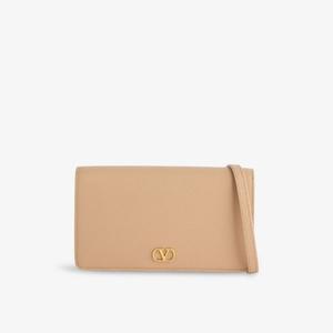 Мини-сумка через плечо Valentino Garavani Vlogo signature кожаная, розовый