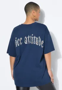 Футболка с принтом leo auf dem rücken Studio Untold, Dark Blue