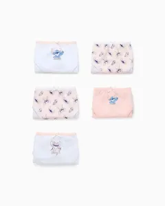 Набор из 5 боди для девочки с мотивом «Холодное сердце» и бантиками Zippy, белый/розовый