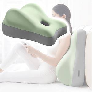 JYHHCYS Ортопедическая подушка-валик JYHHCYS с моющейся съемной наволочкой Green