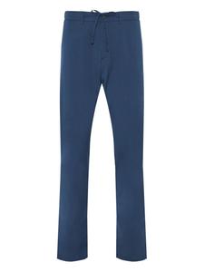 Прямые брюки с завязками на шнурке Canali, синий