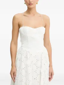 Платье Estie со шнуровкой и люверсами Bardot, белый