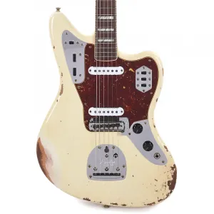 Fender Custom Shop 1966 Jaguar Heavy Relic Super Aged India Ivory (Серийный номер R135953)