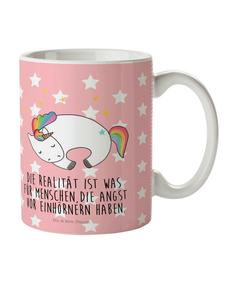 Детская кружка Ночь единорога с надписью в пастельно-красных тонах Mr. & Mrs. Panda