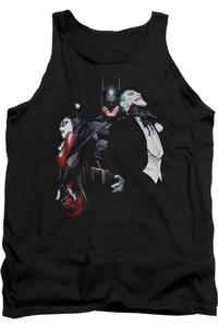 Бэтмен Джокер Харли Удушение Взрослый Майка Gildan, черный