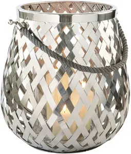 Фонарь Fink "OTIS", (1 шт.), фонарь из нержавеющей стали и стекла, высота ок. 45 см, цвет silberfarben