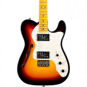 Электрогитара Fender American Vintage II 1972 Telecaster Thinline, трехцветный санберст