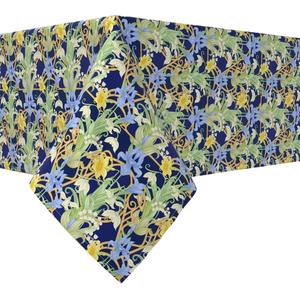 Квадратная скатерть, 100 % хлопок, 52х52 дюйма, цветочный 142