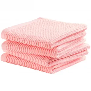 DDDDD Кухонное полотенце «Basic» (комплект, 4 шт.) с роскошной ребристой структурой и оптимальным впитыванием влаги, цвет pastel pink