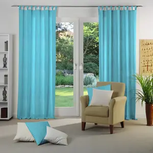 Штора Lahnstein с петлями, 2 шт. Wirth, бирюзовый