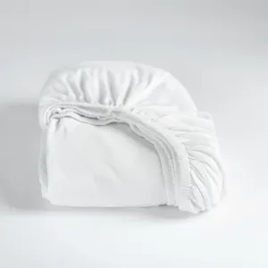 Простыня на резинке Золушка из джерси - 80/90 x 210/220 и 100 x 200 см - белая | Аксессуары для детской спальни Cinderella