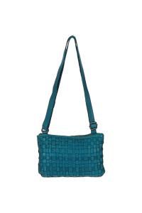 Классическая кожаная сумка через плечо 'Magnificence' в винтажном стиле Ashwood Leather, синий