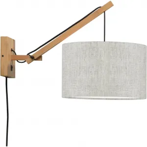 Настенный светильник Andes E27 Good&Mojo, светло-бежевый