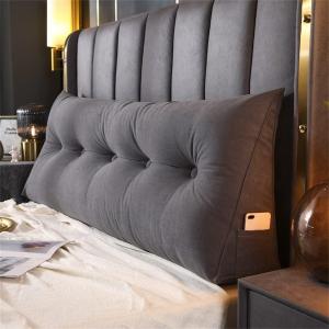 Треугольная подушка COZMAX, серая, размер 3