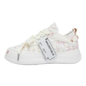 Кеды унисекс с низким верхом белого цвета Smilerepublic