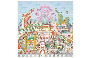 HERMES Шаль женская небесно-голубая, Sky Blue