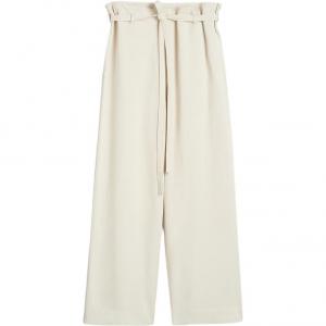 Totême брюки расклешенные с поясом TOTEME, белый