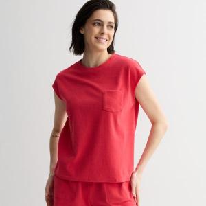 Женская футболка-боксер из махровой ткани Sonoma Goods For Life, цвет hawaii rose