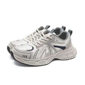 FOXER Дышащие массивные кроссовки женские низкие бежево-серебристые, цвет Beige Silver