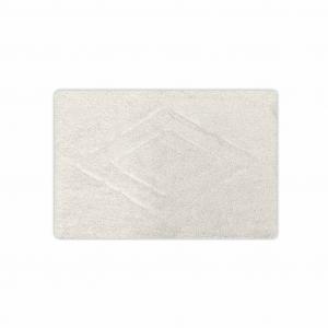 Коврик для ванной комнаты 60 x 40 см Коврик для ванной Коврик для ванной Diamond Old White Туалетная ванна Коврик для душа Хлопковый коврик для ванной Бегунок для ванной Коврик для ванной Коврик для душа Коврик для душа можно стирать HAC24, белый