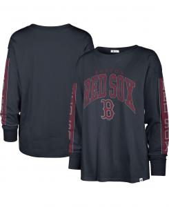 Женская темно-синяя футболка Boston Red Sox с длинным рукавом '47 Brand, темно-синий