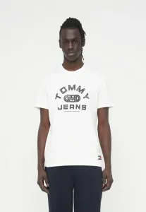 Футболка с графическим принтом и круглым вырезом Tommy Jeans, Ecru