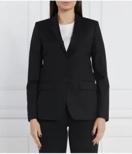 Элегантный шерстяной жакет slim fit The Kooples, черный