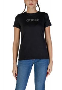 Футболка женская GUESS с логотипом бренда, черный