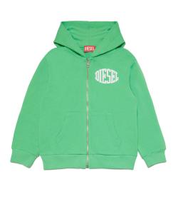 Детская и подростковая толстовка на молнии с логотипом бренда DIESEL.