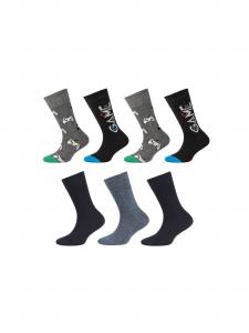 Camano Носки в крапинку синие, крапинка серая, черные