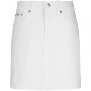 Calvin Klein Повседневная короткая юбка женская джинсовая white