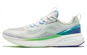 Популярность 12 Кроссовки мужские низкие белые/зеленые Qiaodan