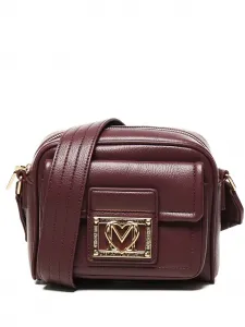 Сумка через плечо с клапаном и логотипом Love Moschino, красный