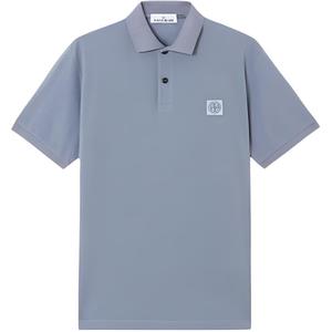Поло с коротким рукавом и нашивкой с логотипом STONE ISLAND, синий