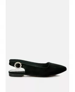 Dolan Velvet Slingback Туфли на плоской подошве женские сандалии London Rag, зеленый