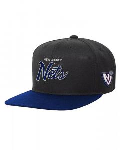 Черная кепка Snapback с надписью New Jersey Nets Team для мальчиков и девочек Big Mitchell & Ness