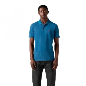 Поло с коротким рукавом Levi's Slim Housemark, синий