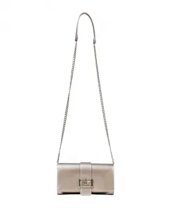 Стильная сумка через плечо на пуговицах с карманом. Armani Exchange, серый